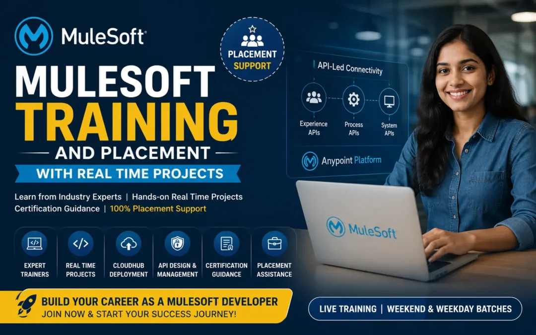 MuleSoft Training and Placement with Real-Time Projects: Your Path to a Successful IT Career